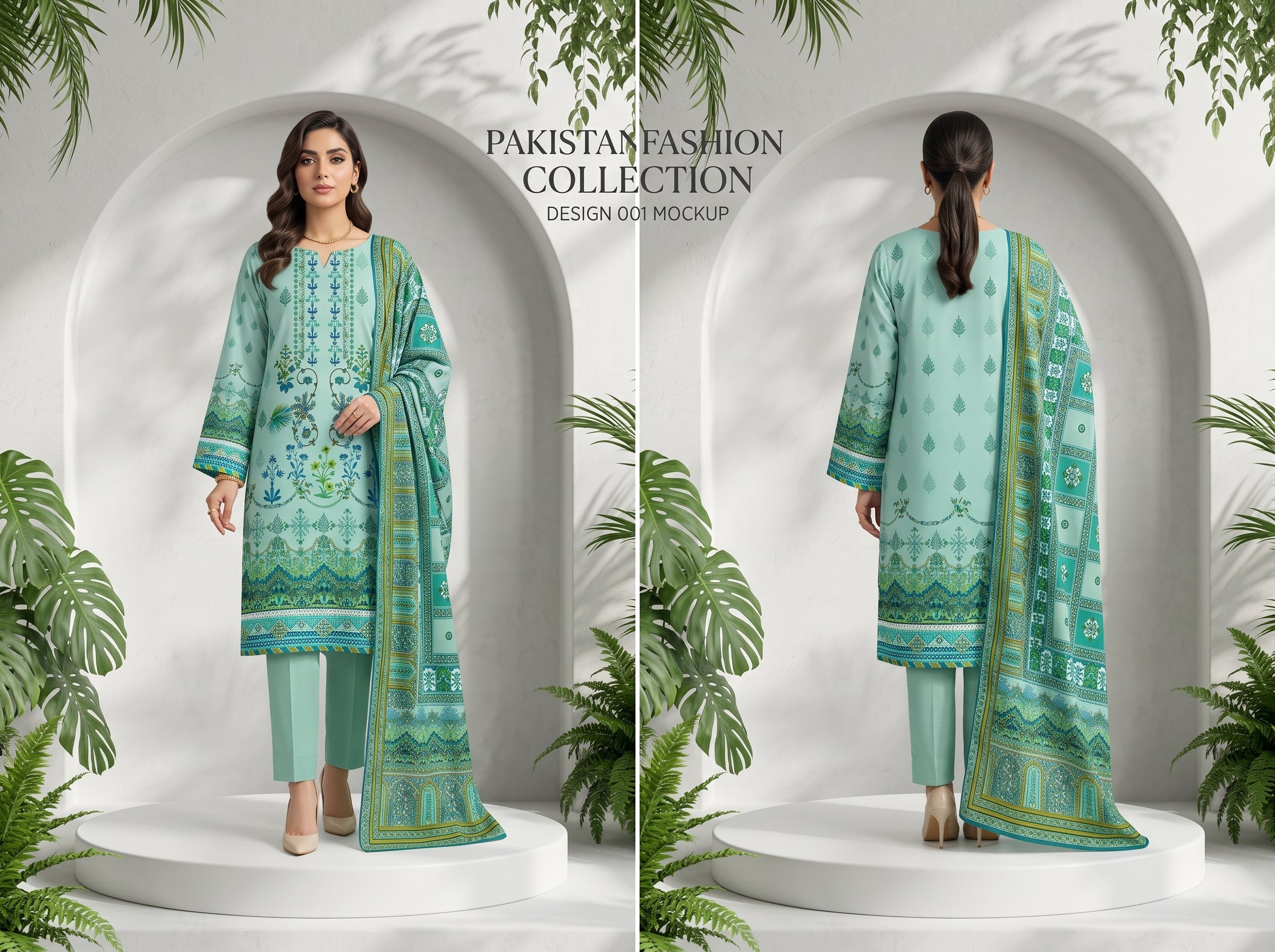 Unstitch Lawn 3 Piece 021