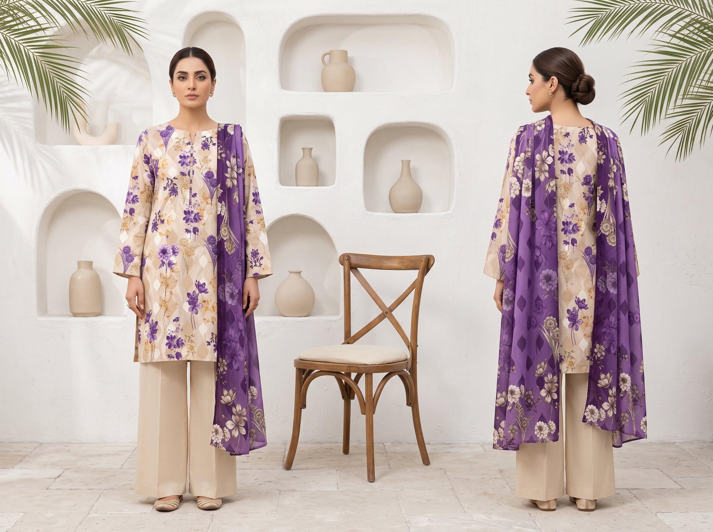 Unstitch Lawn 3 Piece 011