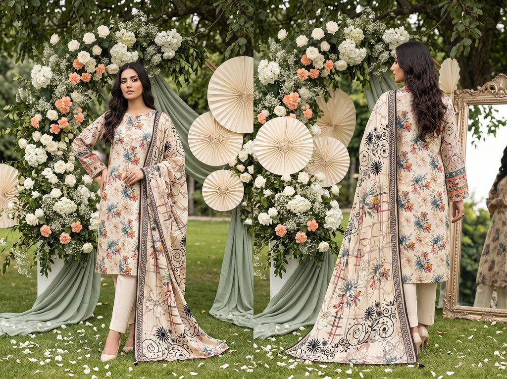 Unstitch Lawn 3 Piece 01