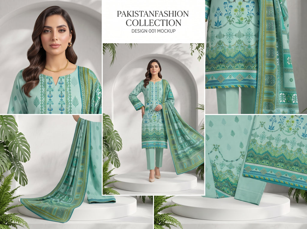 Unstitch Lawn 3 Piece 021