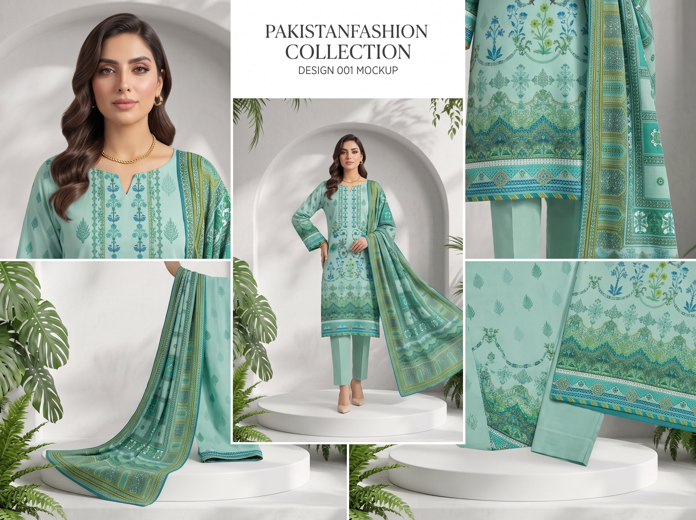 Unstitch Lawn 3 Piece 021