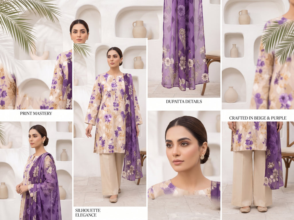 Unstitch Lawn 3 Piece 011
