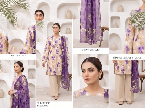 Unstitch Lawn 3 Piece 011