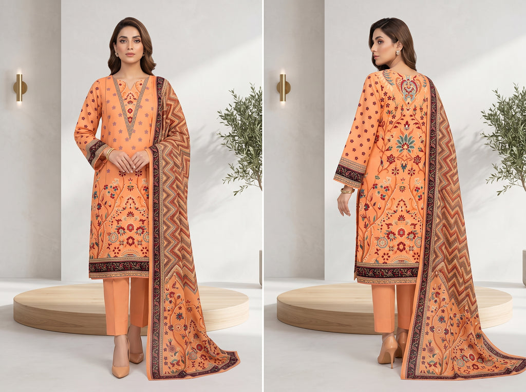 Unstitch Lawn 3 Piece 022