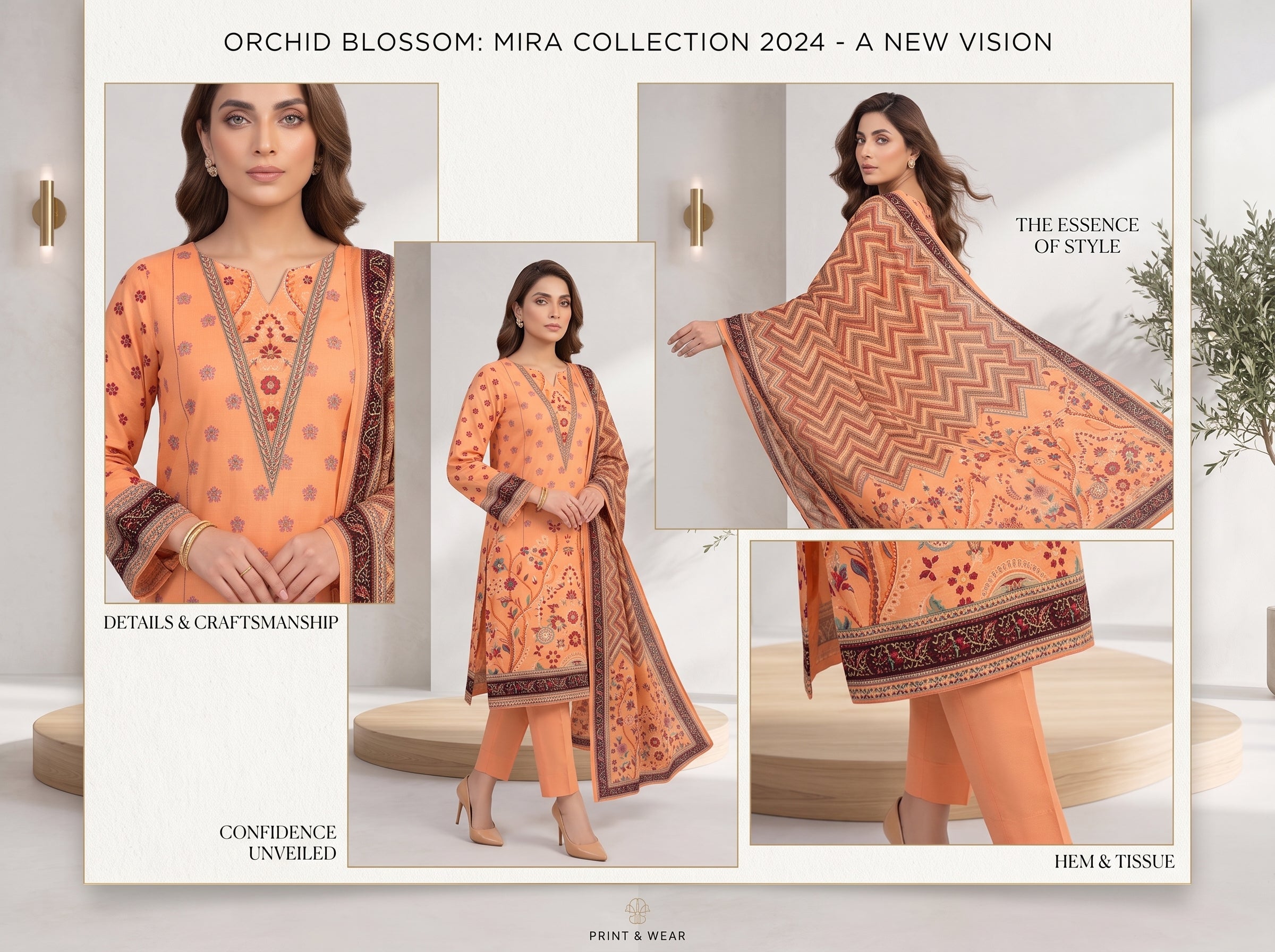 Unstitch Lawn 3 Piece 022