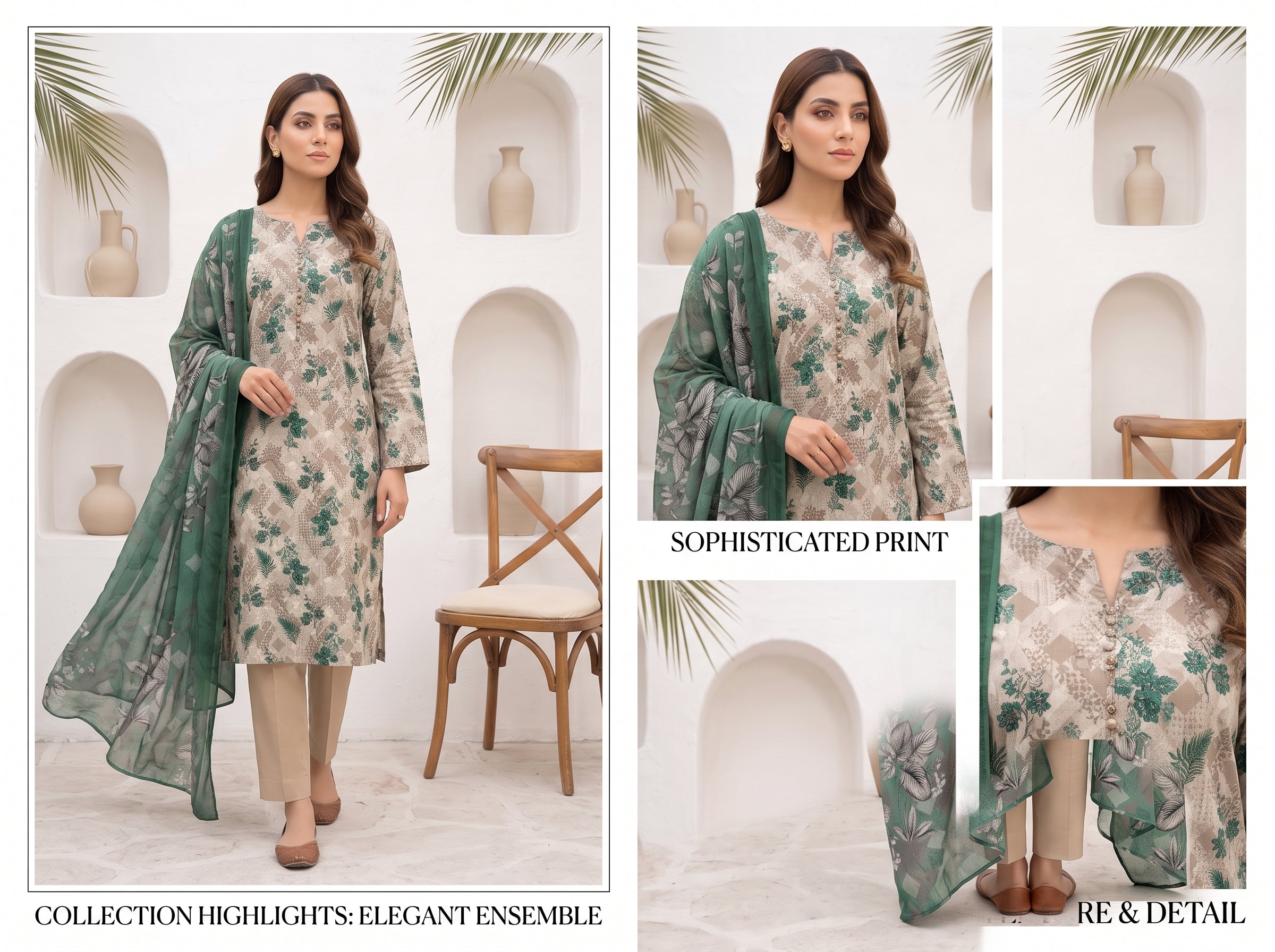 Unstitch Lawn 3 Piece 012