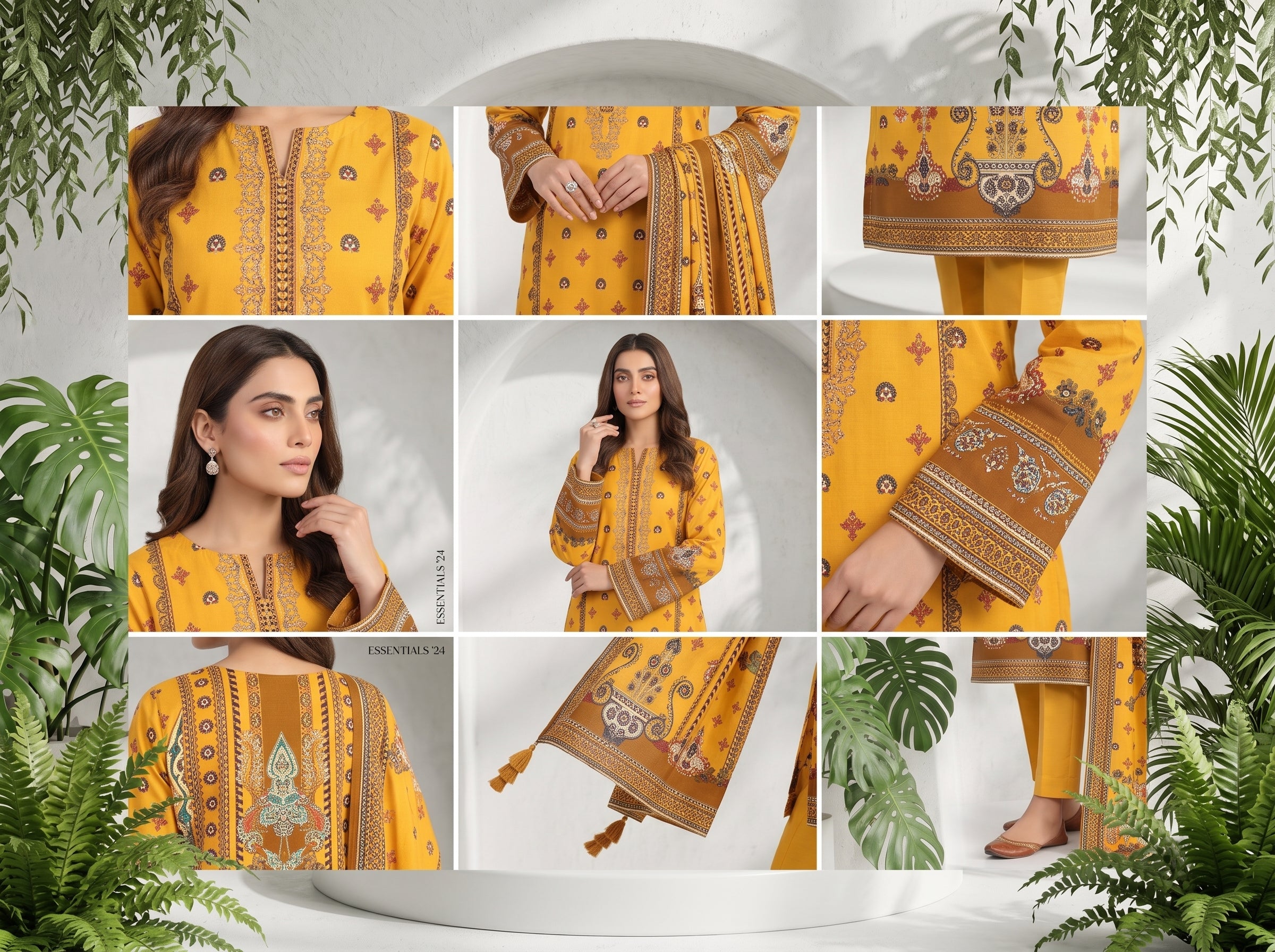 Unstitch Lawn 3 Piece 023