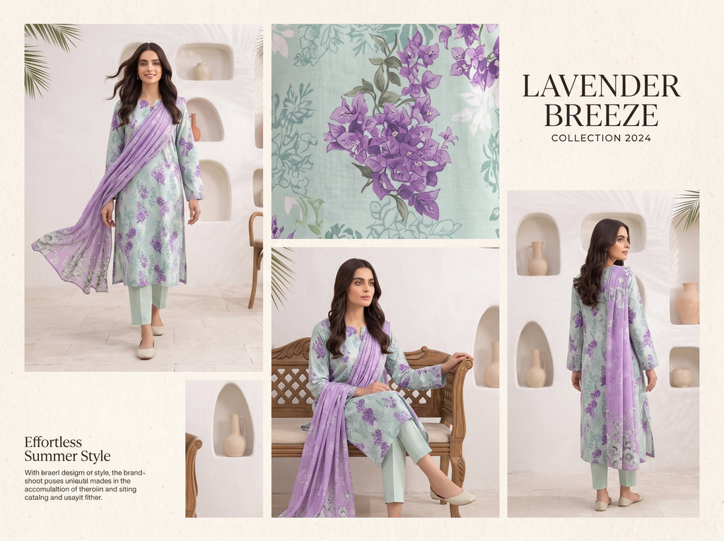 Unstitch Lawn 3 Piece 013