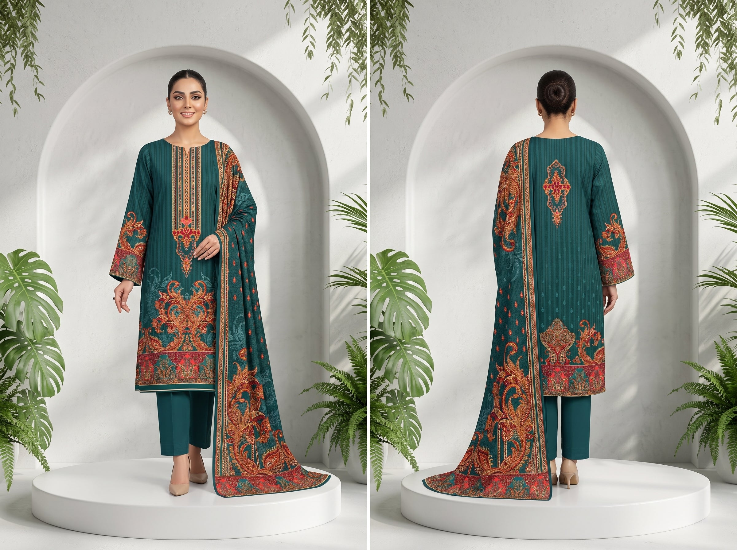 Unstitch Lawn 3 Piece 024