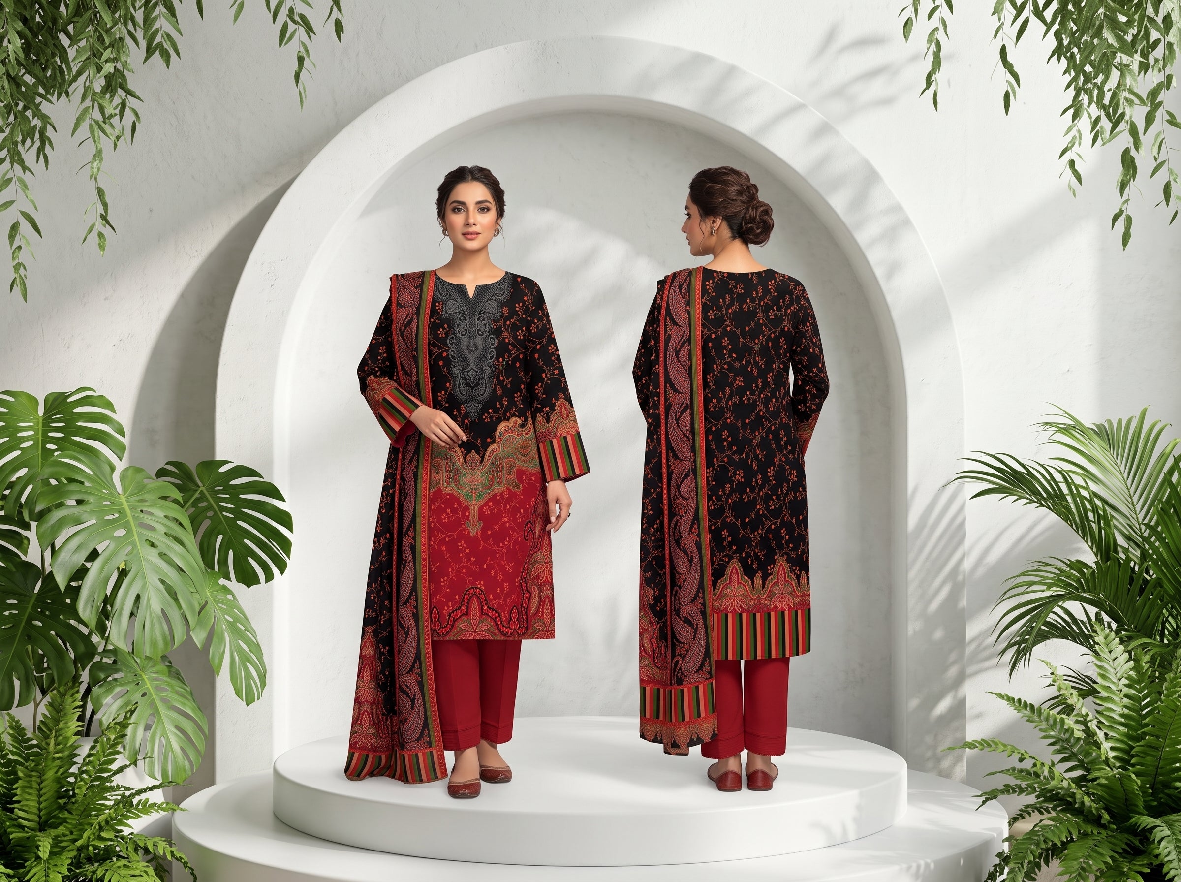 Unstitch Lawn 3 Piece 025