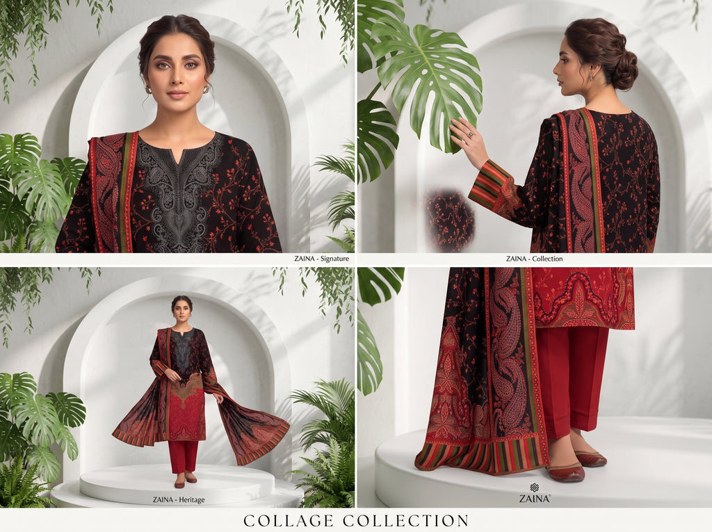 Unstitch Lawn 3 Piece 025