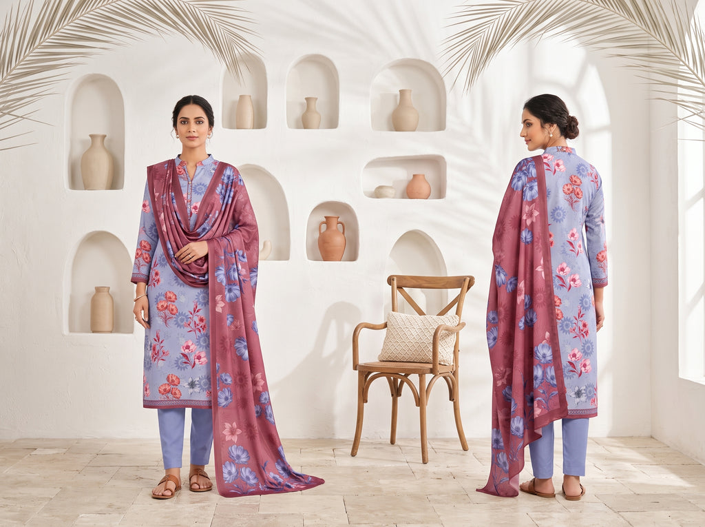Unstitch Lawn 3 Piece 016