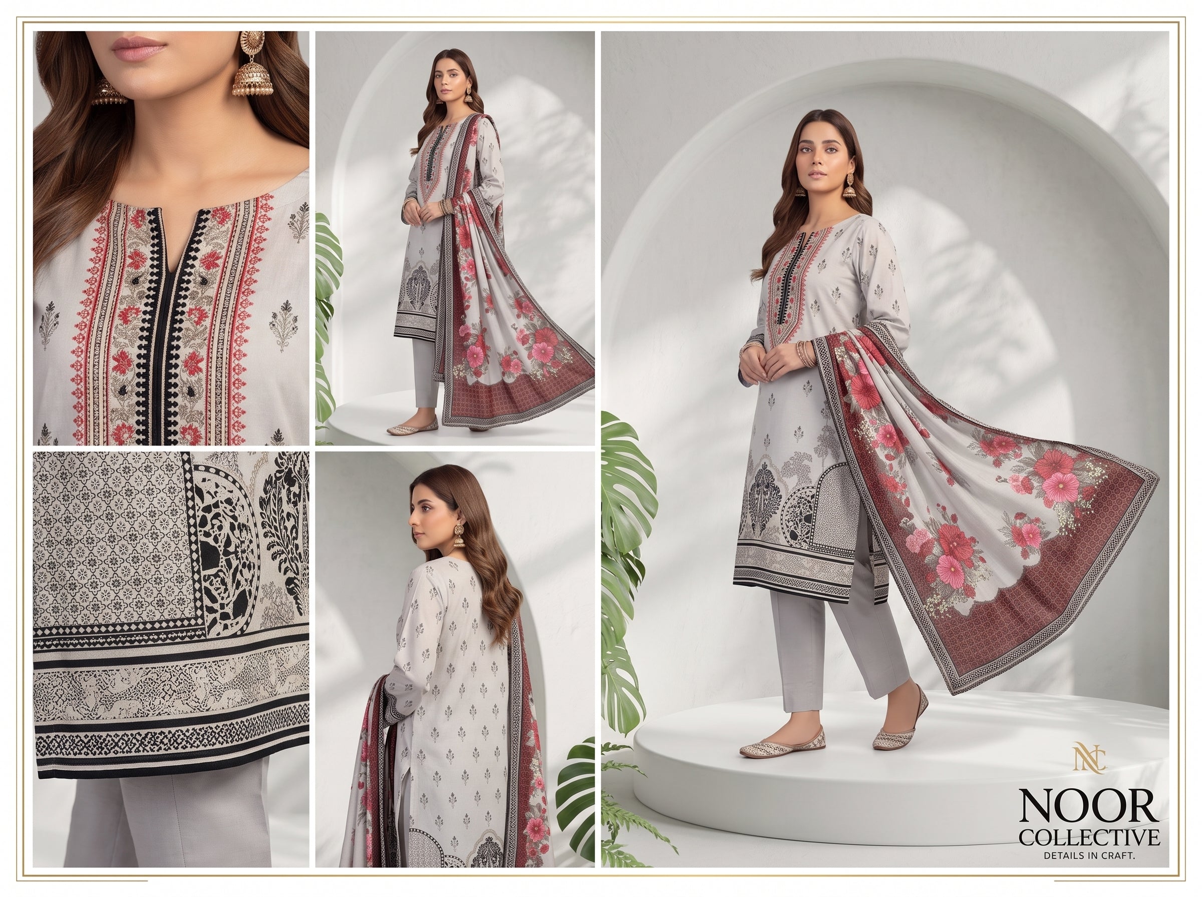 Unstitch Lawn 3 Piece 026