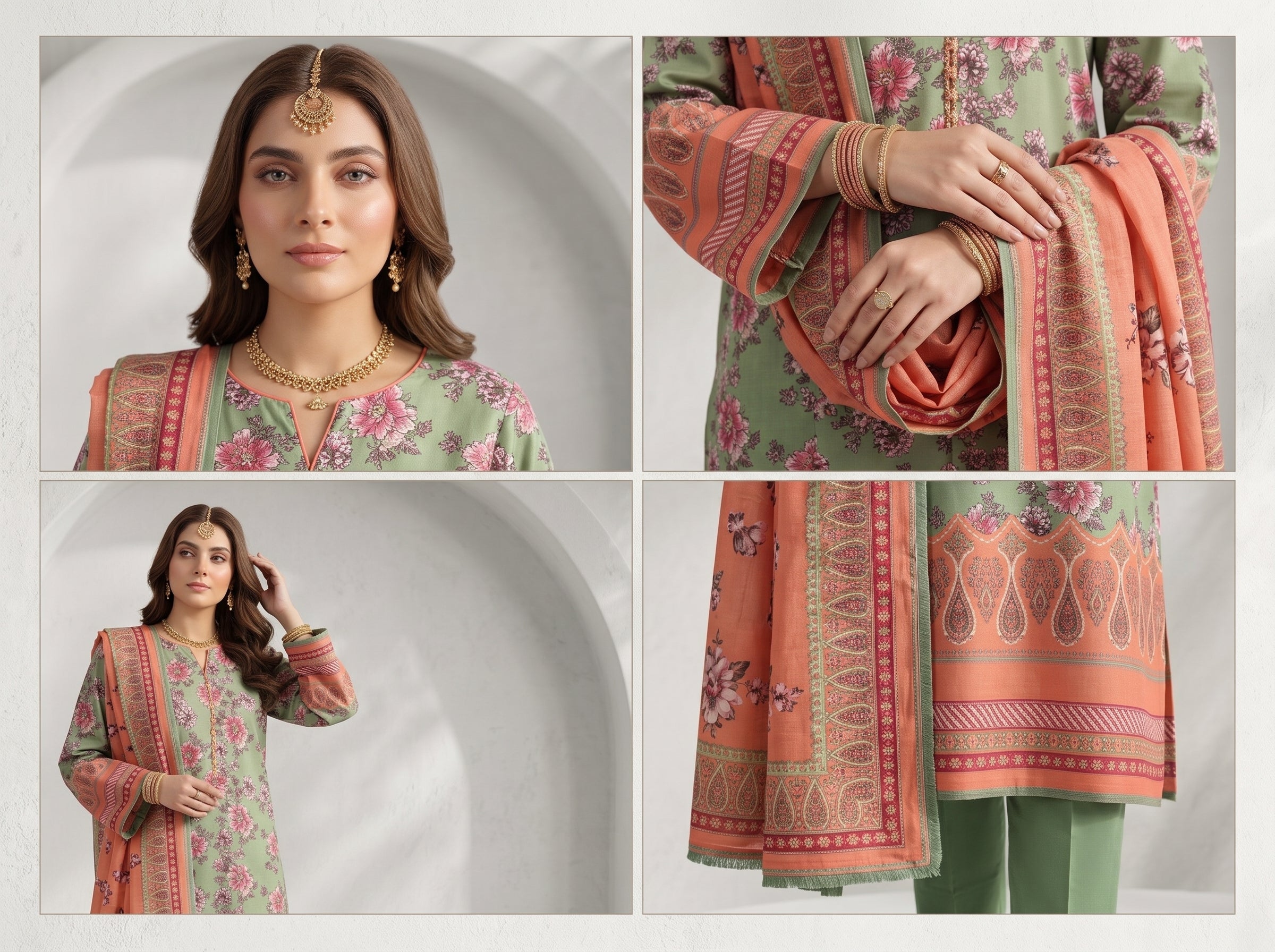 Unstitch Lawn 3 Piece 027
