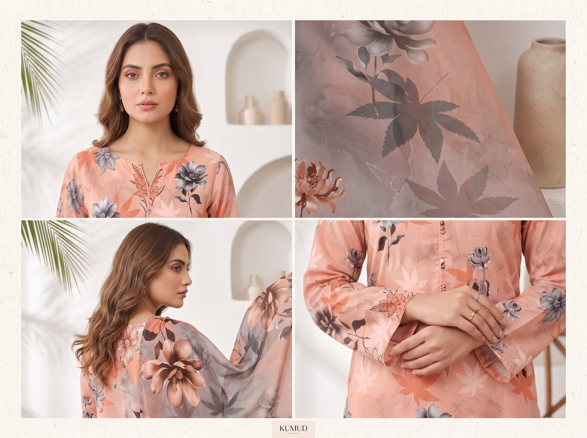 Unstitch Lawn 3 Piece 017