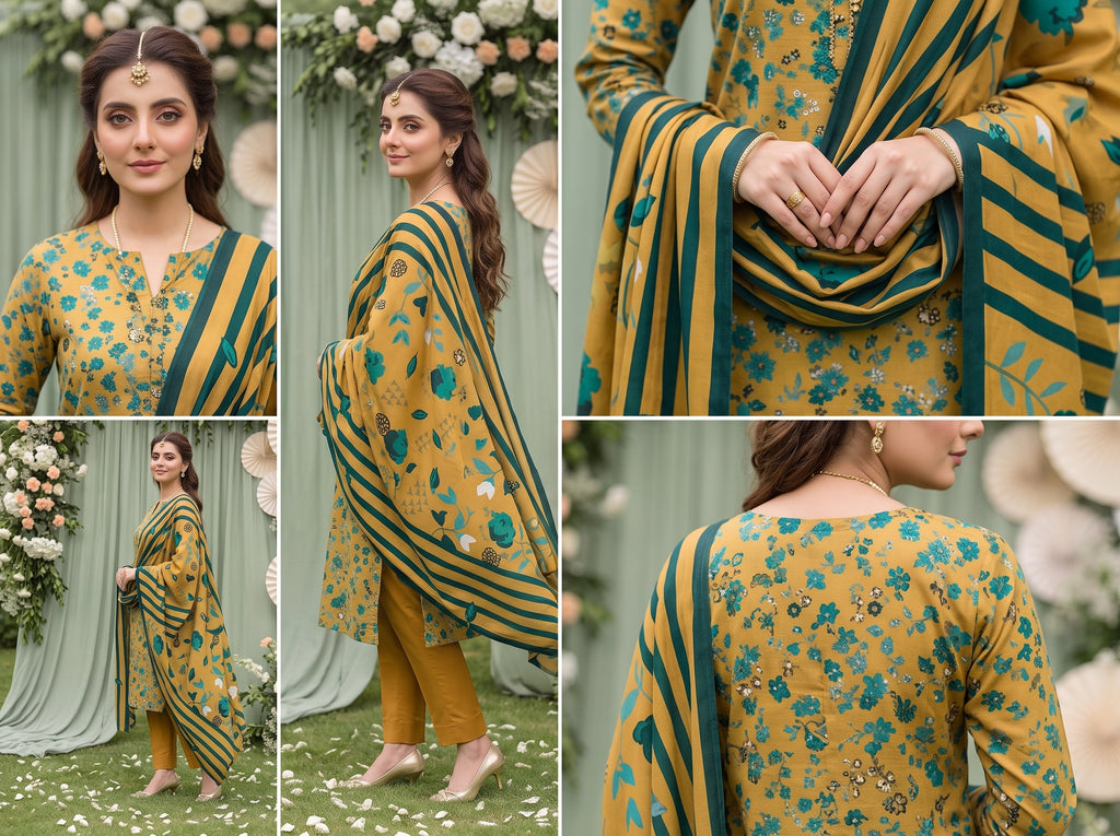 Unstitch Lawn 3 Piece 07