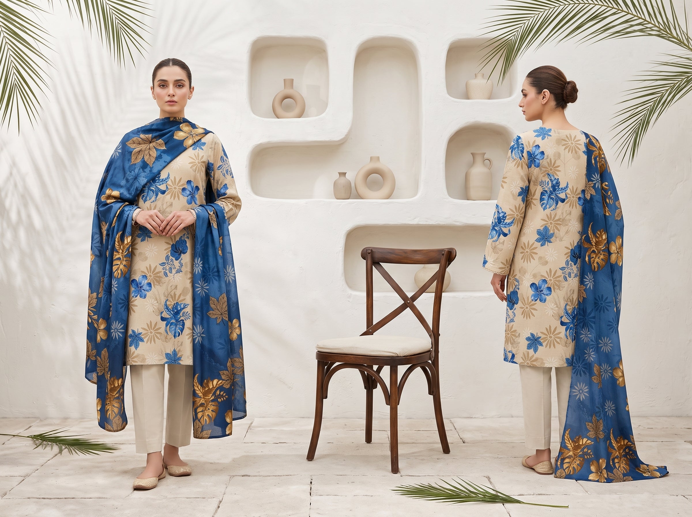 Unstitch Lawn 3 Piece 018
