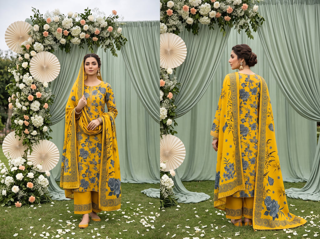 Unstitch Lawn 3 Piece 08