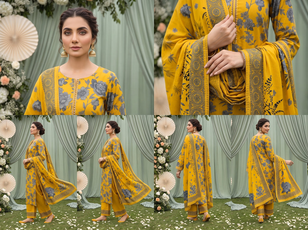 Unstitch Lawn 3 Piece 08
