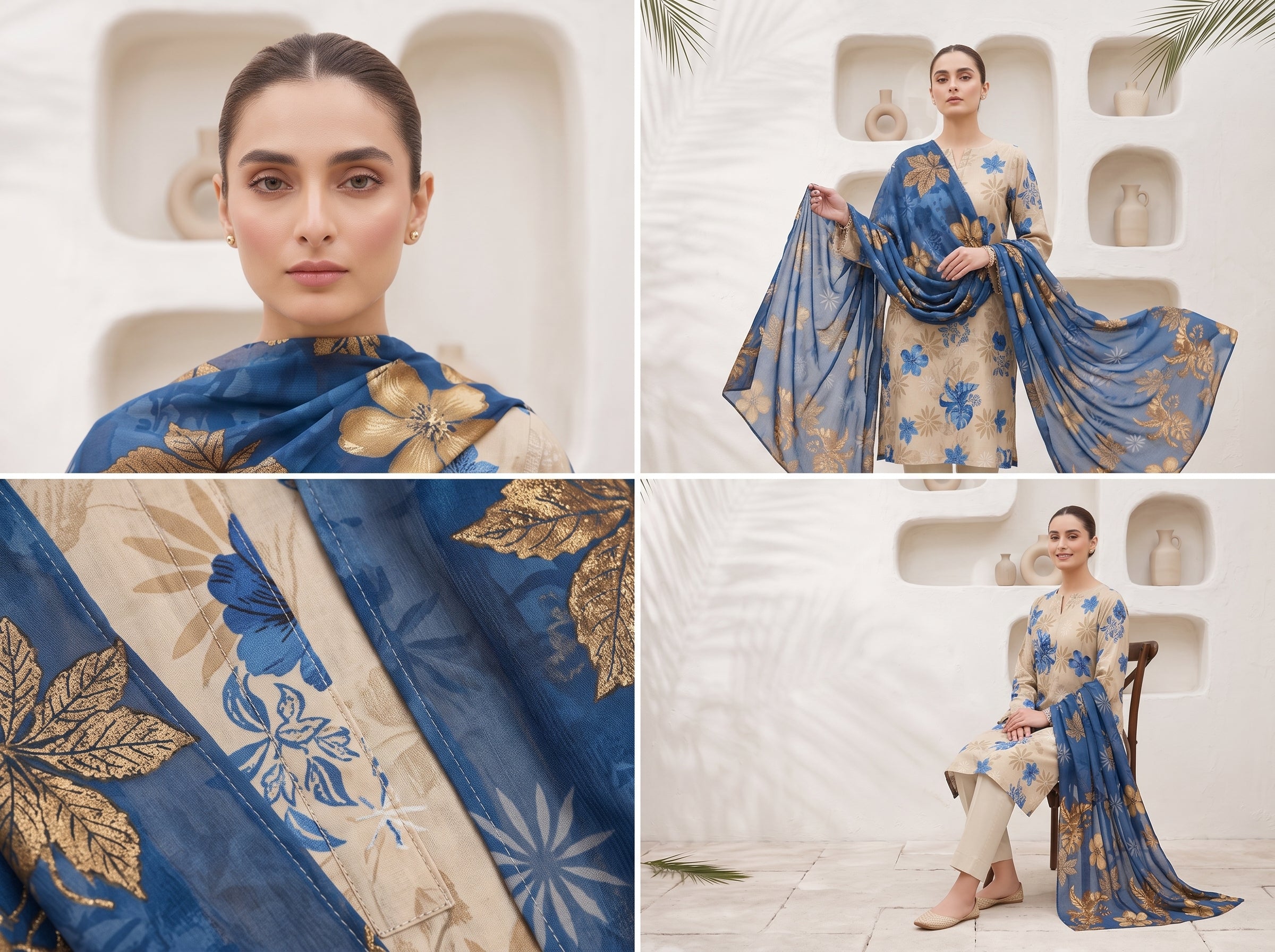 Unstitch Lawn 3 Piece 018