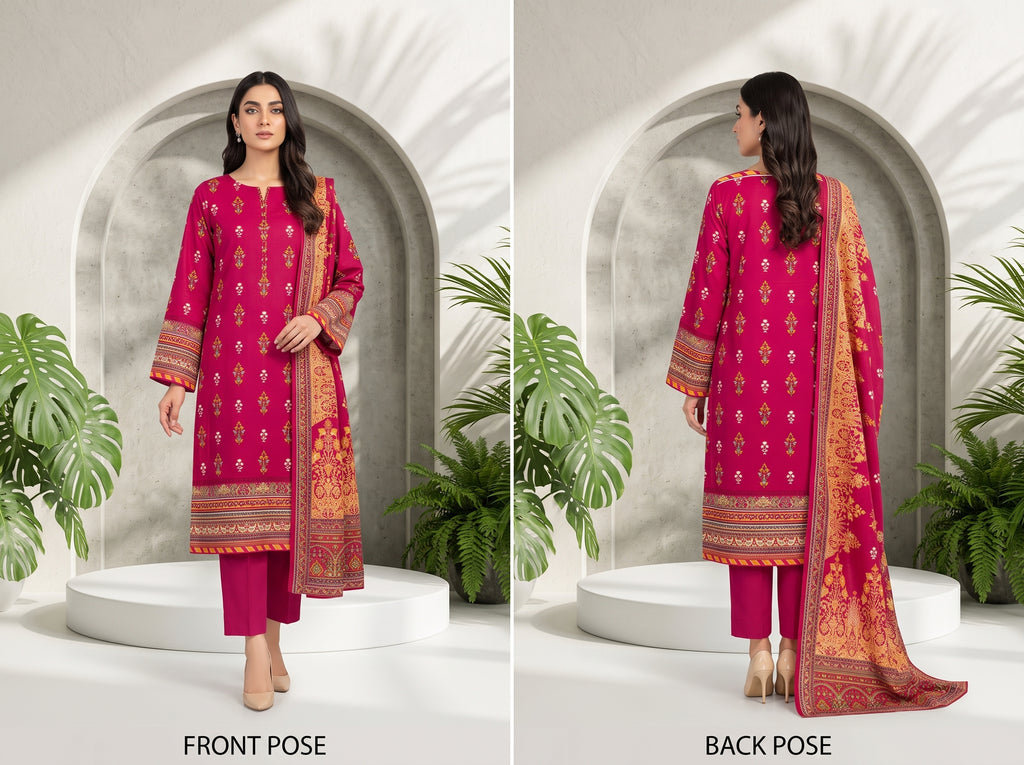 Unstitch Lawn 3 Piece 029