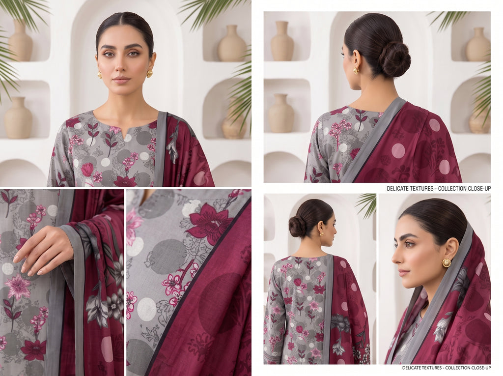 Unstitch Lawn 3 Piece 019