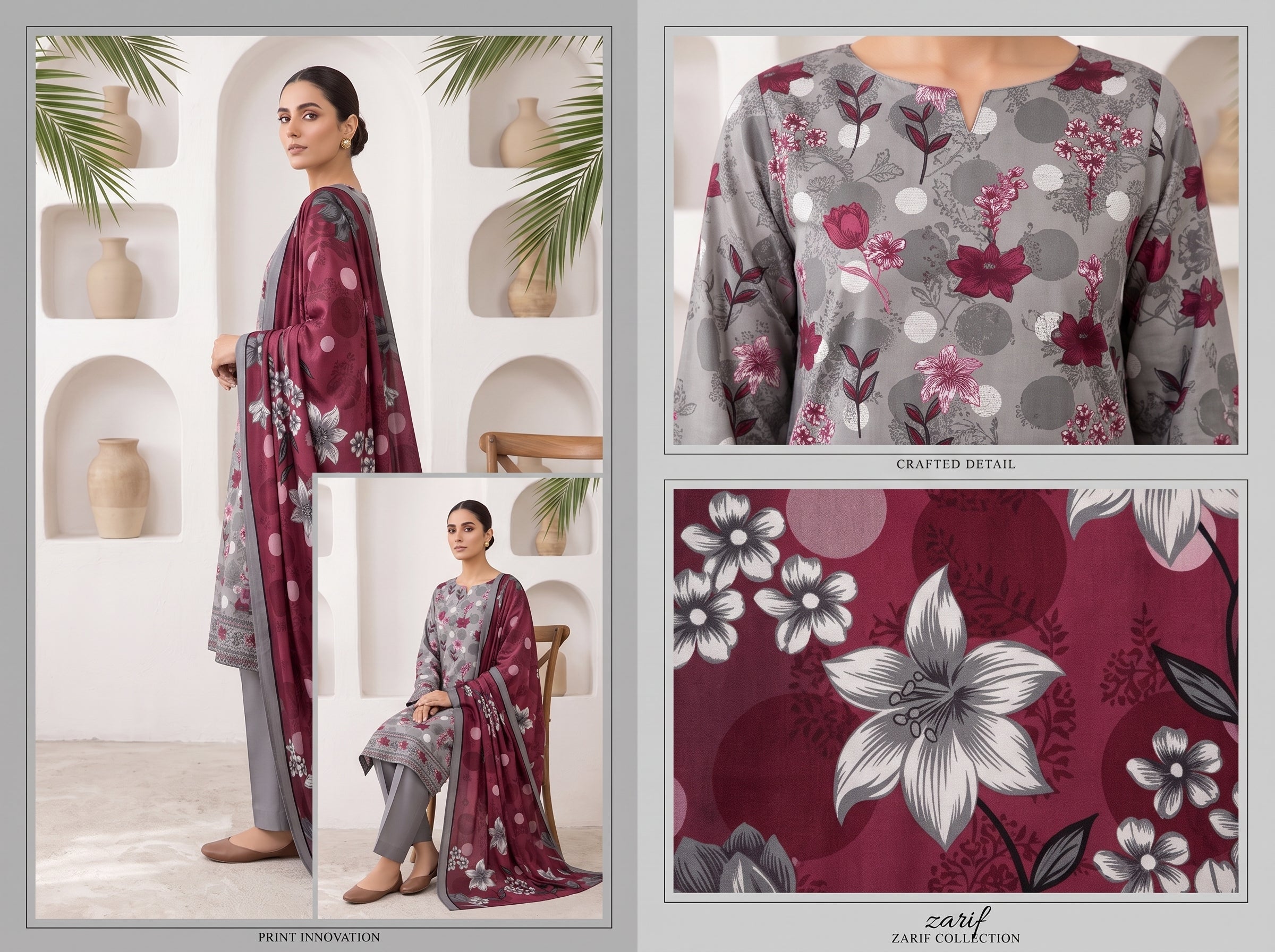 Unstitch Lawn 3 Piece 019