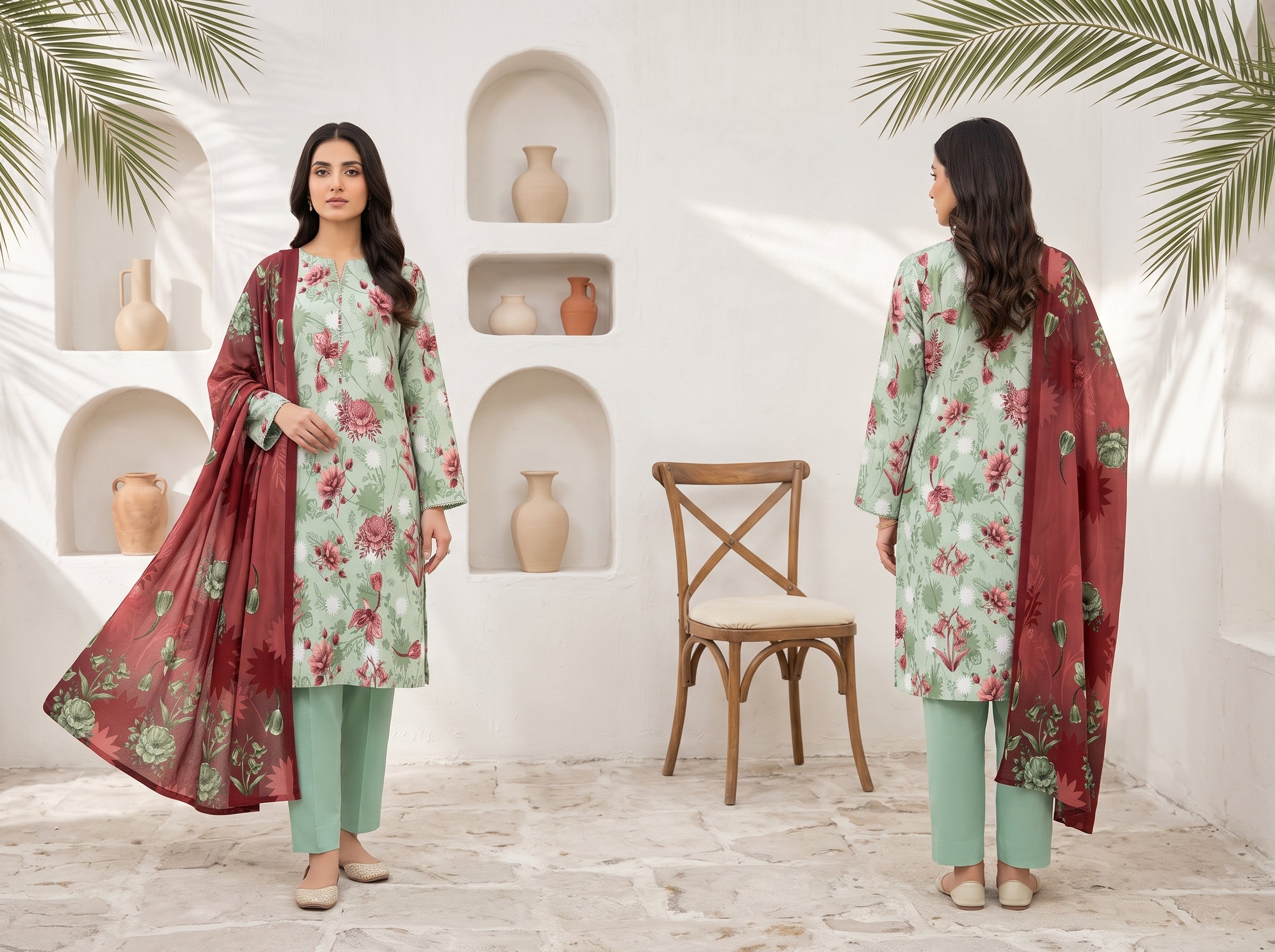 Unstitch Lawn 3 Piece 020