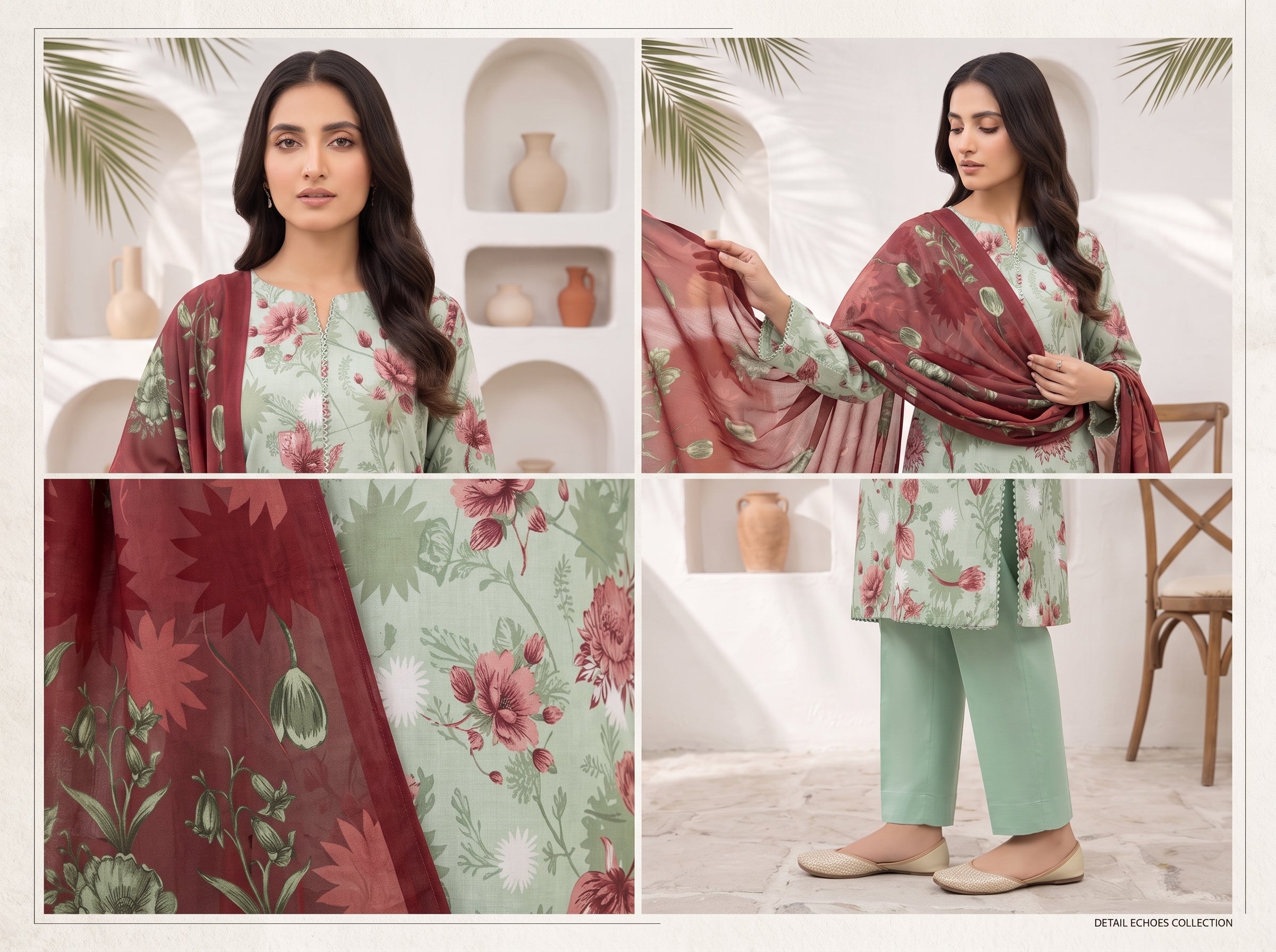 Unstitch Lawn 3 Piece 020