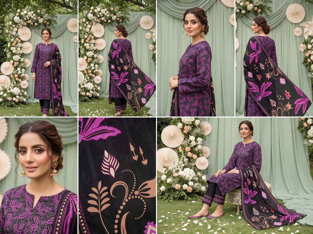 Unstitch Lawn 3 Piece 010
